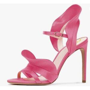 FSJ Pink High Heel Dress Sandals
